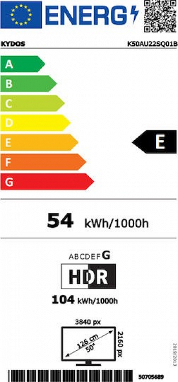 TV 50'' QLED K50GU22CQ00GOOGLE TV UHD KYDOS