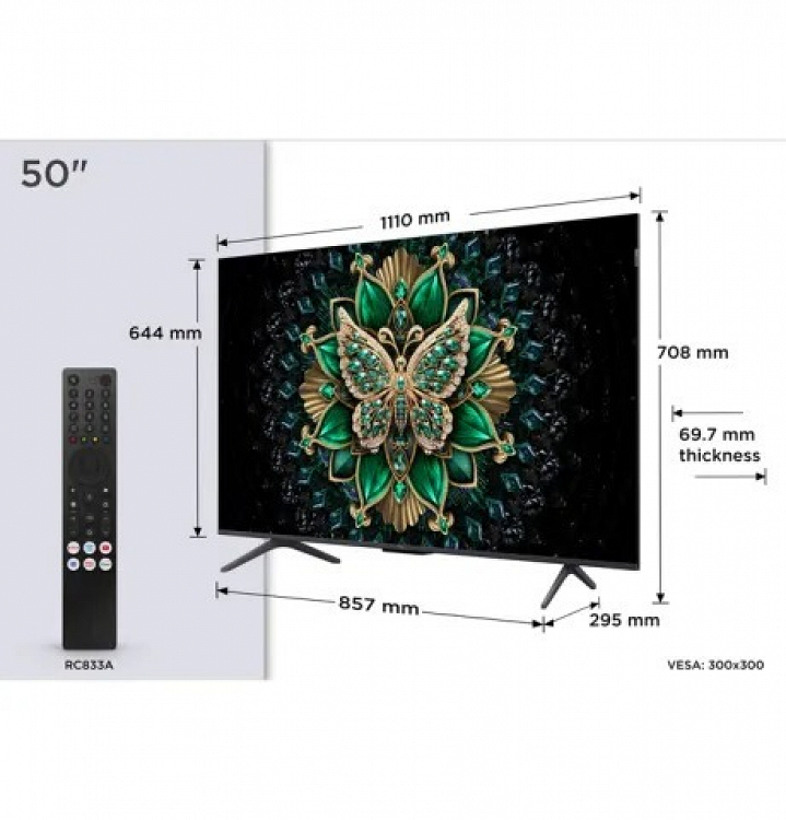 TV 50'' LED 50C6K TCL