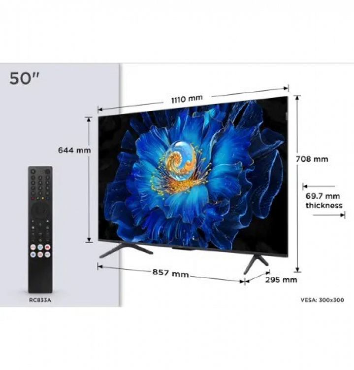 TV 50'' LED 50C6KS TCL