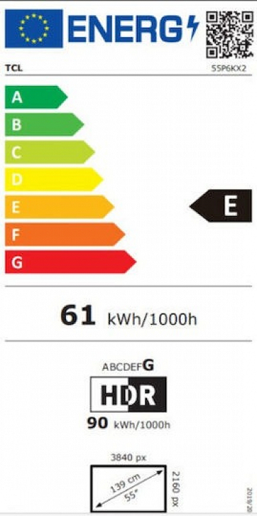 TV 55'' LED 55P6K TCL