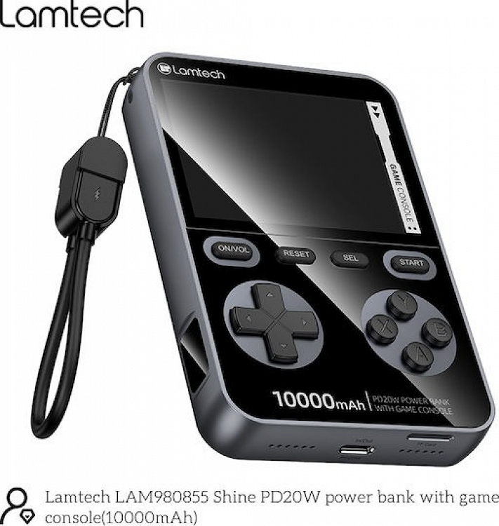 GAME CONSOLE WITH 1500 GAMES &amp; POWERBANK LAMTECH
