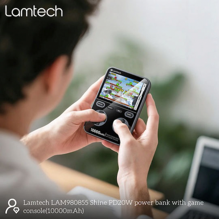 GAME CONSOLE WITH 1500 GAMES &amp; POWERBANK LAMTECH