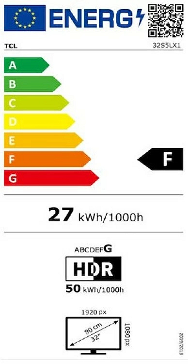 TV 32'' QLED 32S5L TCL