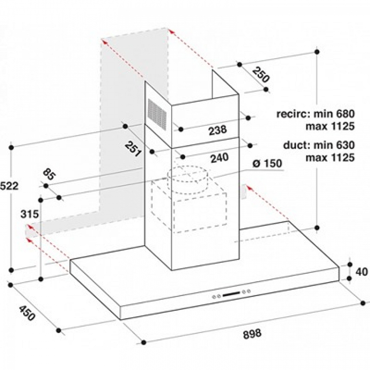 ΑΠΟΡΡΟΦΗΤΗΡΑΣ WHBS 93 F LE X WHIRLPOOL