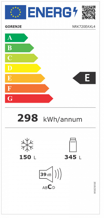 ΨΥΓΕΙΟΚΑΤΑΨΥΚΤΗΣ NRK720EAXL4-20009214 GORENJE
