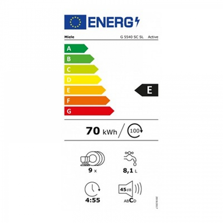 ΠΛΥΝΤΗΡΙΟ ΠΙΑΤΩΝ G 5540 SC SL A ACTIVE MIELE