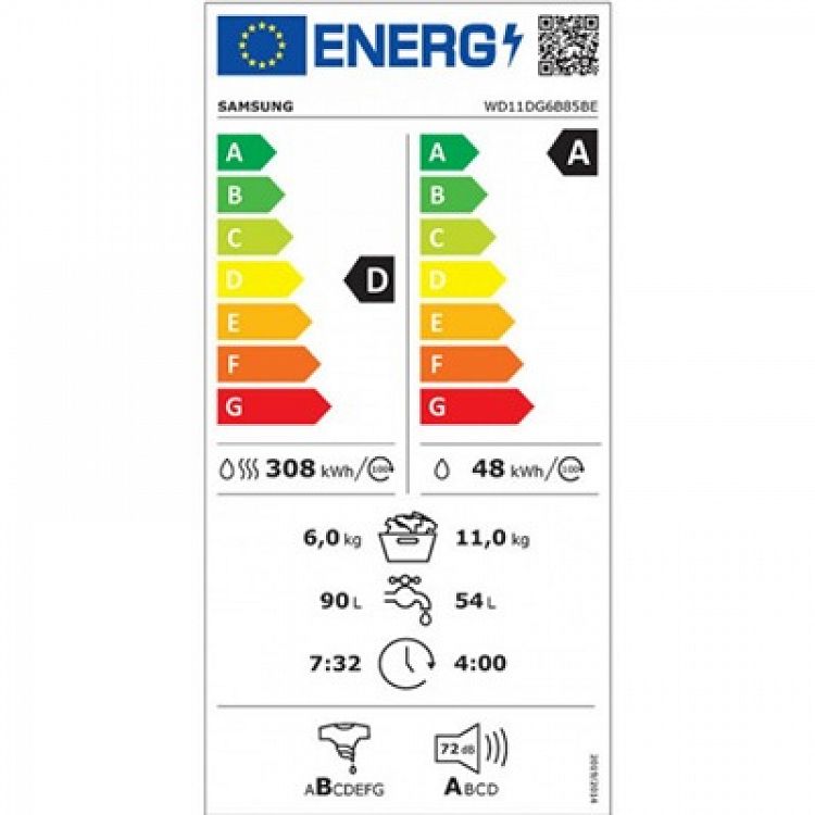 ΠΛΥΝΤΗΡΙΟ ΡΟΥΧΩΝ - ΣΤΕΓΝΩΤΗΡΙΟ WD11DG6B85BEU4 SAMSUNG