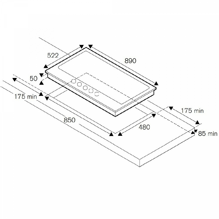 ΕΣΤΙΑ ΑΕΡΙΟΥ P90 5C PRO X (GPL) INOX BERTAZZONI
