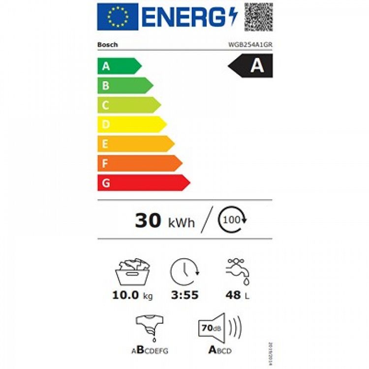ΠΛΥΝΤΗΡΙΟ ΡΟΥΧΩΝ WGB254A1GR BOSCH