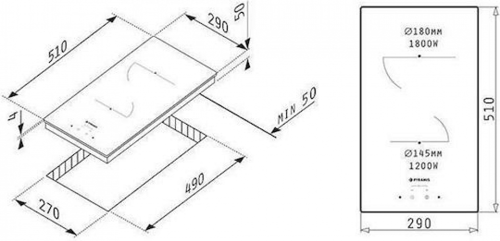 ΕΣΤΙΑ ΚΕΡΑΜΙΚΗ PHC32210FMB PYRAMIS