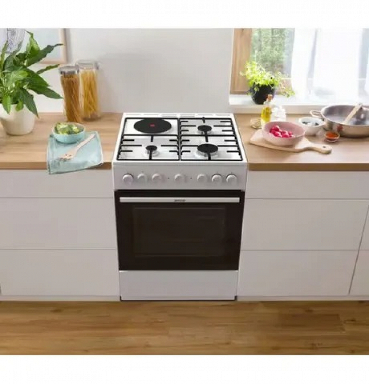 ΚΟΥΖΙΝΑ ΓΚΑΖΙΟΥ GK6B43WD-74547 ΛΕΥΚΟ GORENJE