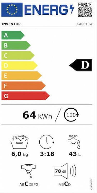 ΠΛΥΝΤΗΡΙΟ ΡΟΥΧΩΝ GA0610W INVENTOR