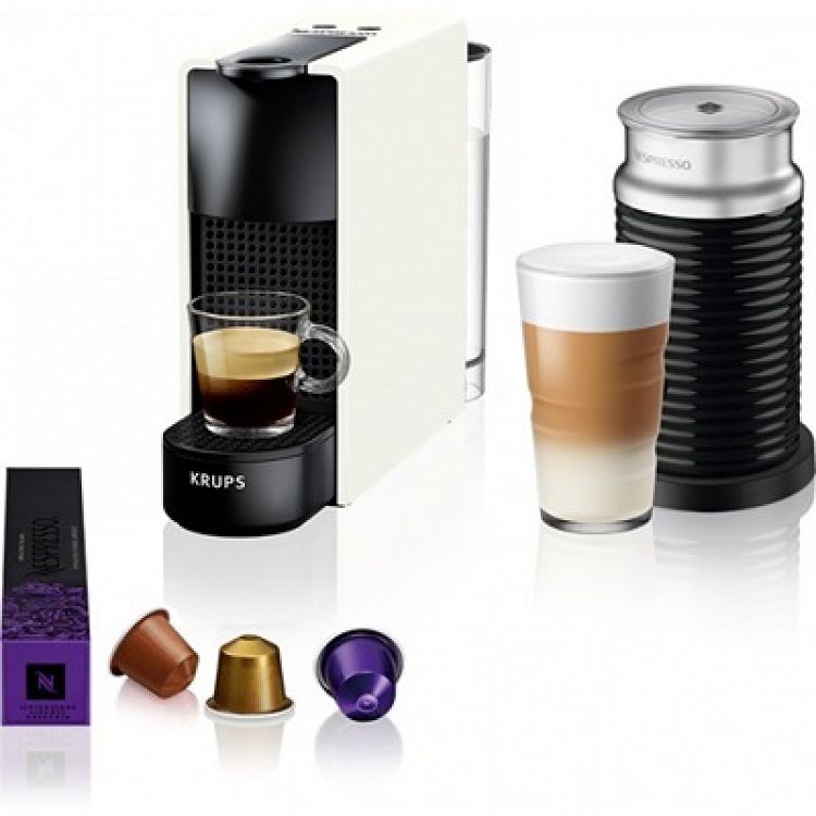 ΚΑΦΕΤΙΕΡΑ NESPRESSO XN1111S/ XN1111V ESSENZA MINI ΛΕΥΚΗ AEROCCINO SET KRUPS