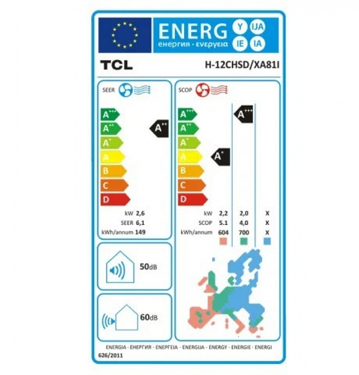 A/C H-12CHSD/XA81I INVERTER ΕΣΩΤ. TCL