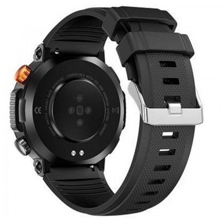 SMARTWATCH BT5.0 WITH SPORT TRACKING &amp; HEALTH SENSOR TOTAL BLACK LAMTECH