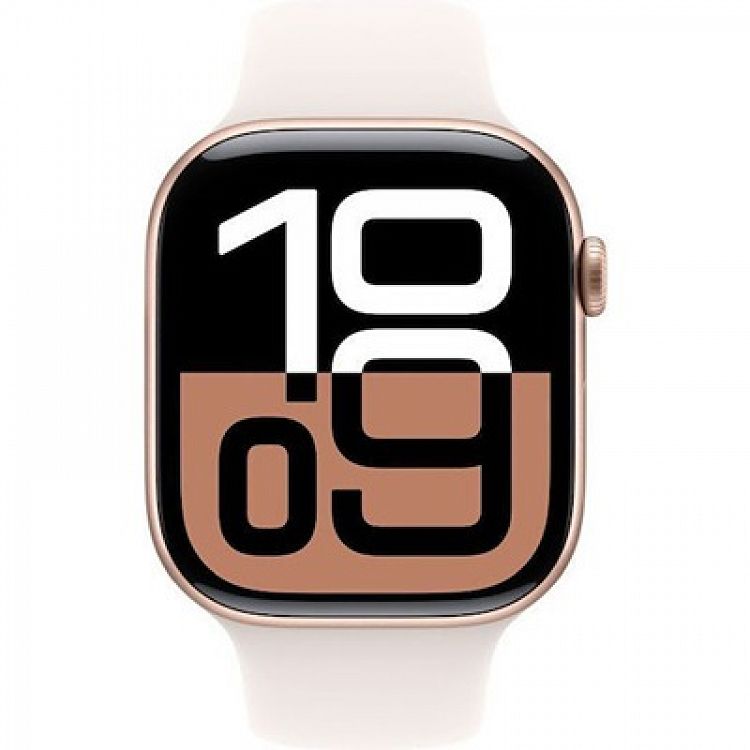 WATCH S10 GPS 46mm ROSE GOLD ALUM CASE - LIGHT BLUSH SB M/L MWWU3QF/A APPLE