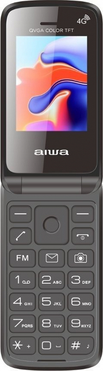 ΚΙΝΗΤΟ ΤΗΛΕΦΩΝΟ FP-30-2G SLIM BT CLAMSHELL 2G FLIP-STYLE DUAL SIM PHONE BLACK AIWA