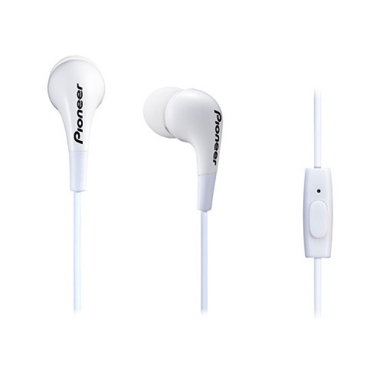 HEADPHONES SE-CL502T-W CLOSED TYPE DYNAMIC WITH MICROPHONE WHITE PIONEER
