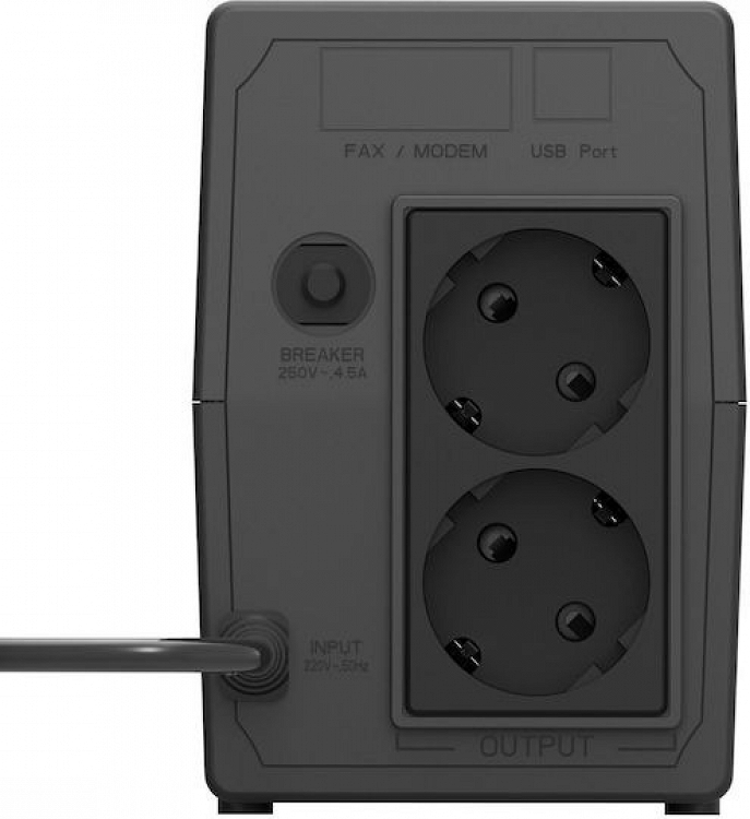 UPS WITH AVR,CPU 12V7AH 2 SCHUKO SOCKET K800VA LAMTECH