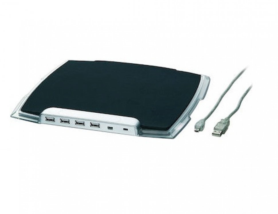 MOUSEPAD WITH USB 2.0 HUB FOR FOUR USB DEVICES GEMBIRD