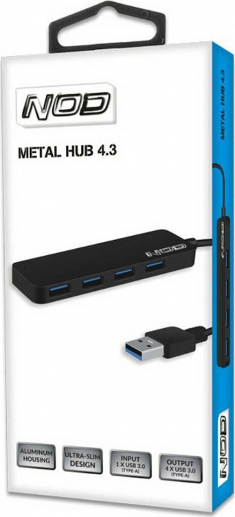 METAL HUB 4.3 USB 3.0 4PORTS NOD