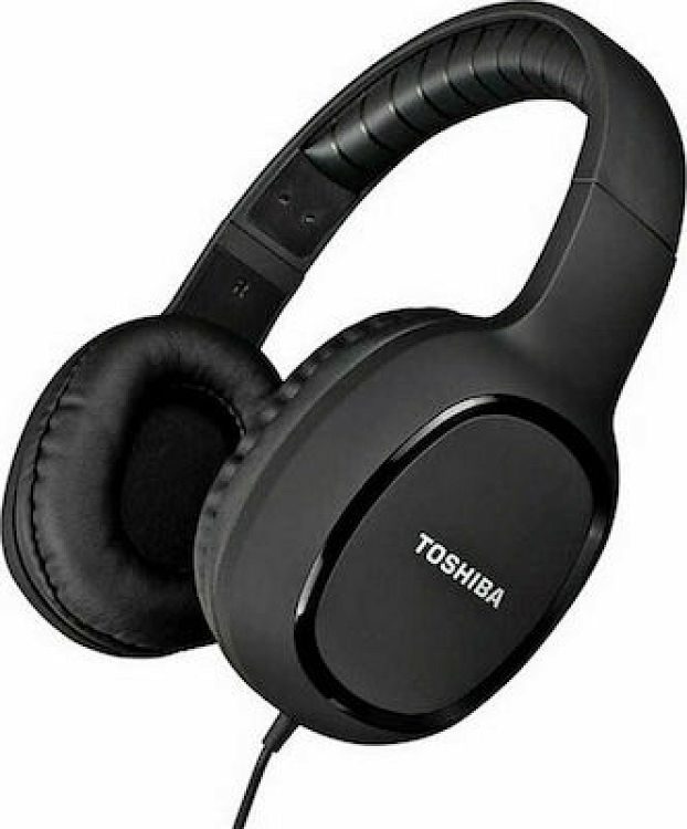 HEADPHONES AUDIO WIRED OVER EAR BLACK RZE-D160H-BLK TOSHIBA