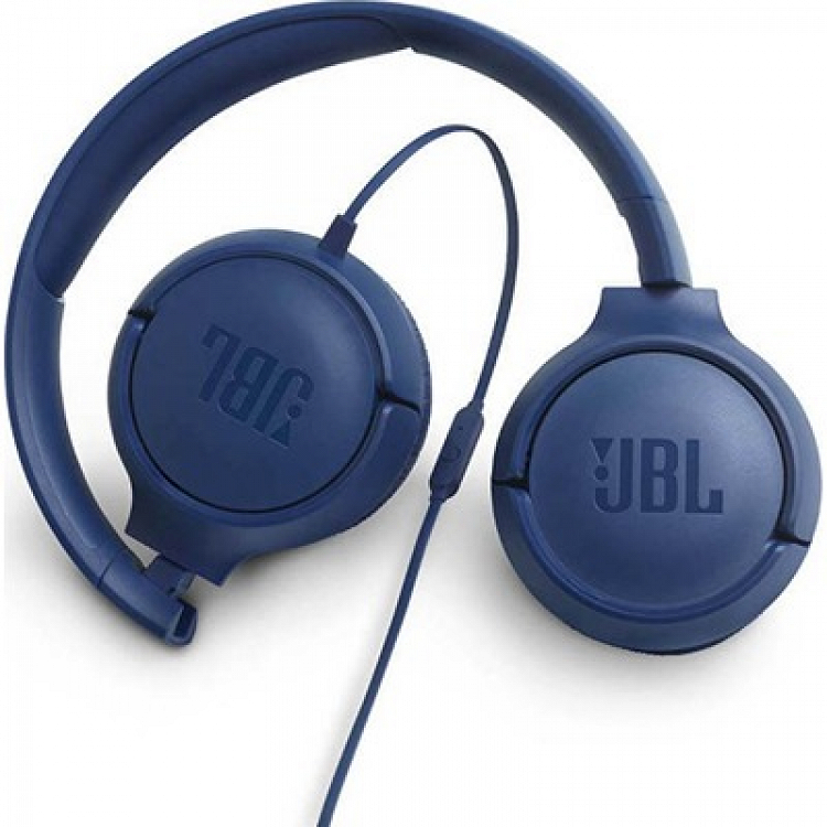 HEADPHONES TUNE 500 ON-EAR UNIVERSAL BLUE JBL