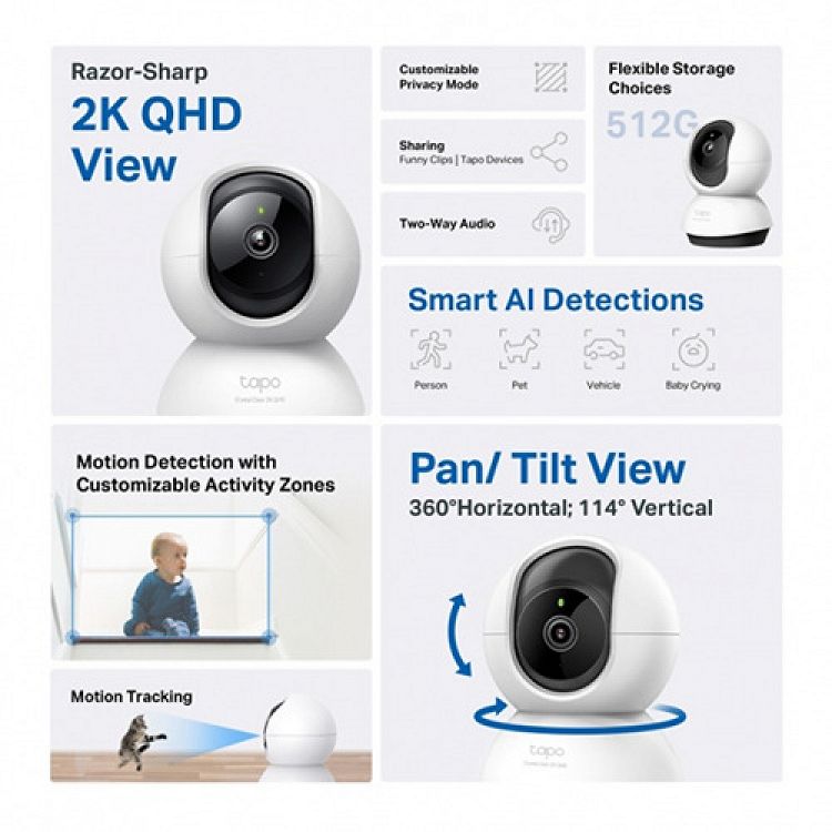 CAMERA IP TAPO C220 PAN/TILT TP-LINK