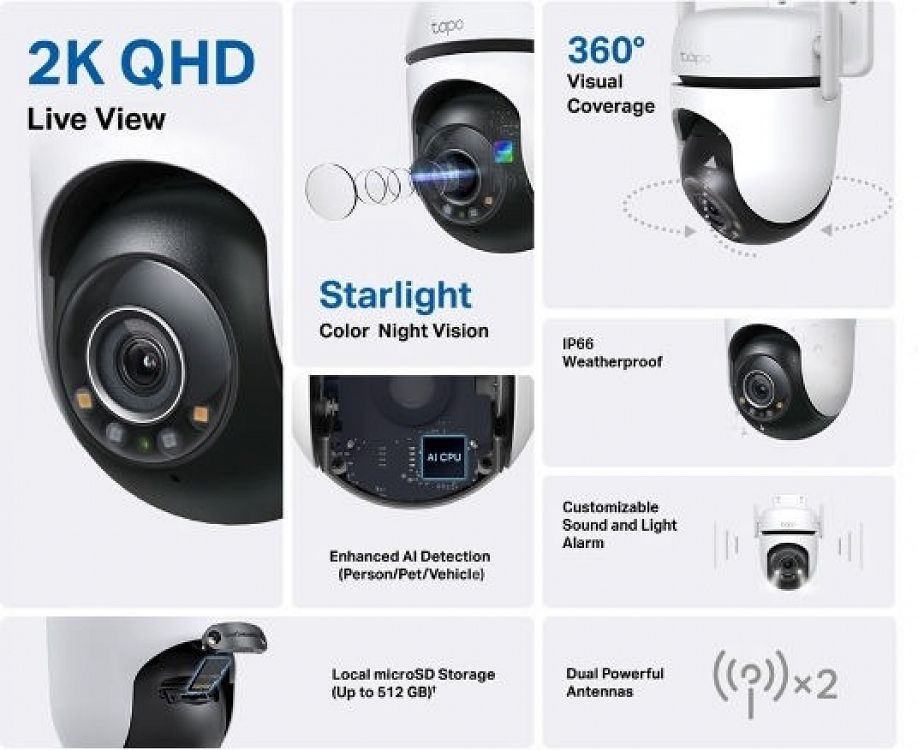 CAMERA IP WIRELESS TAPO C520WS OUTDOOR TP-LINK