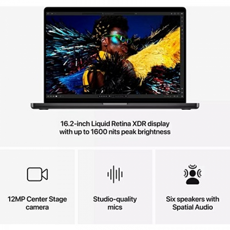 MacBook Pro 16'' M4 MAX/36GB/1TB SPACE BLACK MX303GR/A APPLE