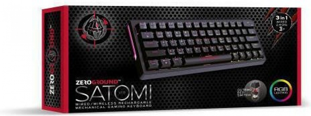 KEYBOARD MECHANICAL RGB KB-3700G SATOMI v2.0 ZEROGROUND