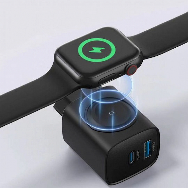 CHARGER FAST 2IN1 20W APPLE WATCH &amp; PHONE BLACK GEMBIRD
