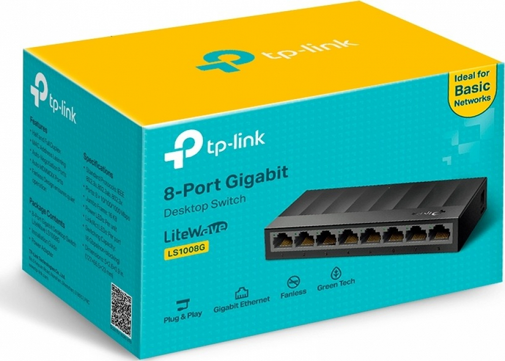 SWITCH DESKTOP LS1008G 8 PORTS GIGABIT PL TP-LINK