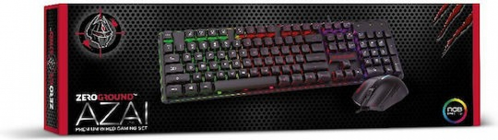 KEYBOARD &amp; MOUSE GAMING WIRED RGB KB-2400GUMS AZAI v3.0 ZEROGROUND