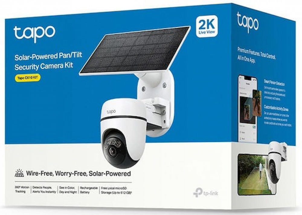 IP CAMERA WIRELESS TAPO C610 KIT 2K BATTERY SOLAR OUTDOOR TP-LINK