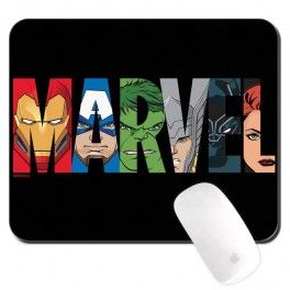 MOUSEPAD MMPMV001 MARVEL 011 LOGO BLACK
