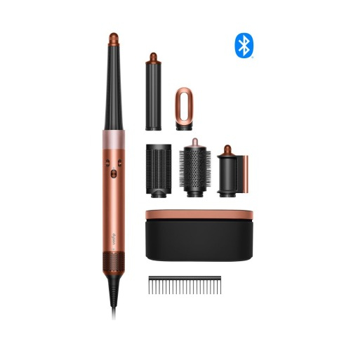 ΨΑΛΙΔΙ HS08 Airwrap i.d. Straight+Wavy Amber Silk/Pink Champagne (Gift Pack) DYSON