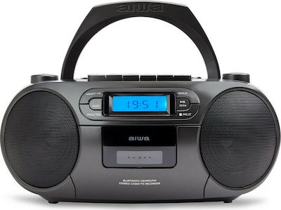 PORTABLE CD/MP3/USB/TAPE/BT WITH FM PLL RADIO BBTC-550BK AIWA
