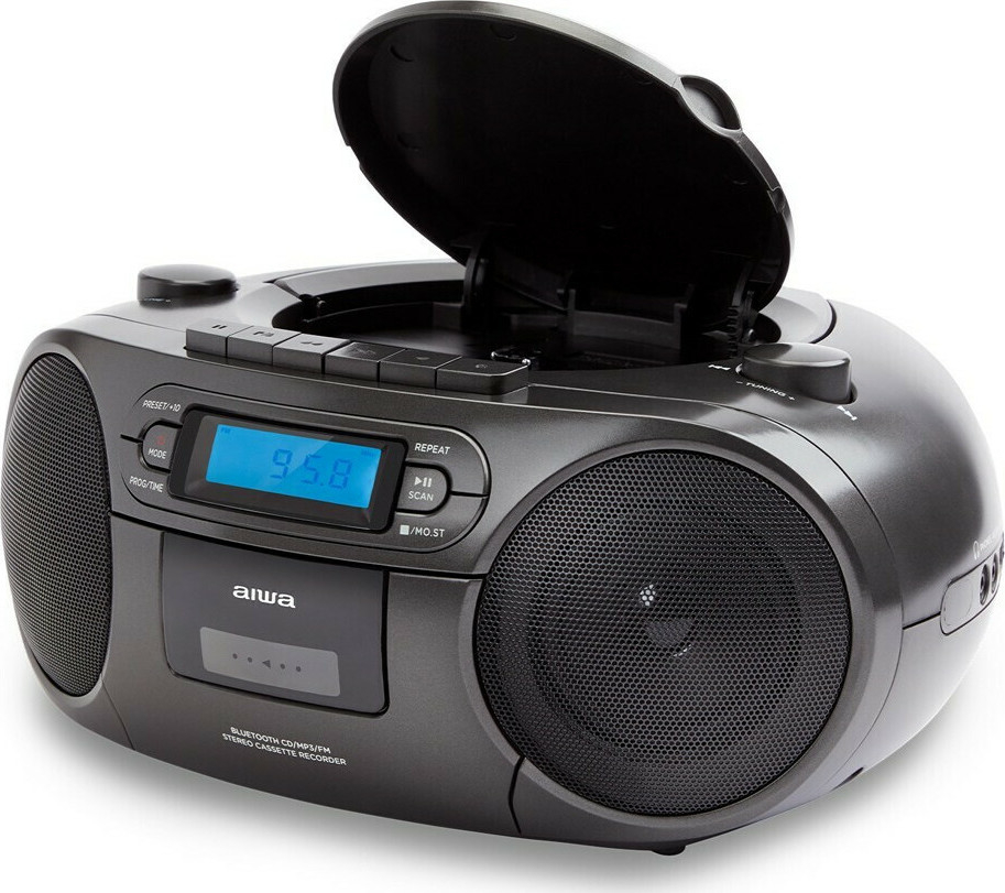 PORTABLE CD/MP3/USB/TAPE/BT WITH FM PLL RADIO BBTC-550BK AIWA