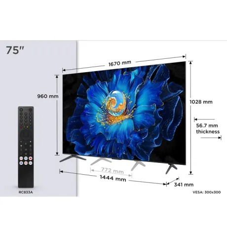 TV 75'' LED 75C6KS TCL