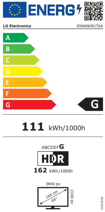 TV 65'' LED 65NANO81A6A LG