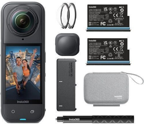 ACTION CAMERA X5 ESSENTIALS BUNDLE 8K TRIPLE AI CHIP INSTA360