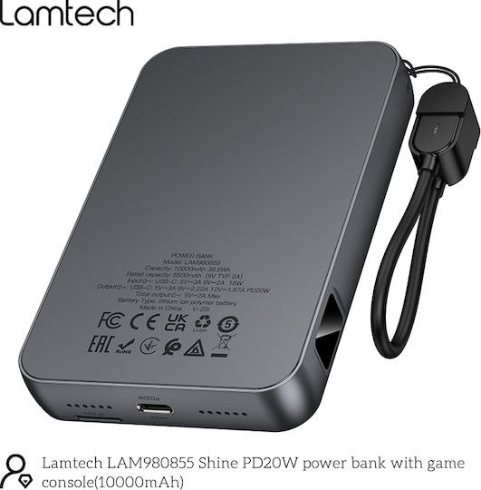 GAME CONSOLE WITH 1500 GAMES &amp; POWERBANK LAMTECH
