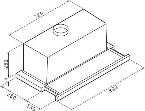ΑΠΟΡΡΟΦΗΤΗΡΑΣ ΣΥΡ. TURBO INOX 90CM PYRAMIS