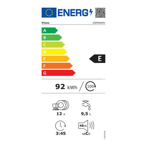 ΠΛΥΝΤΗΡΙΟ ΠΙΑΤΩΝ DSF60W01 PITSOS