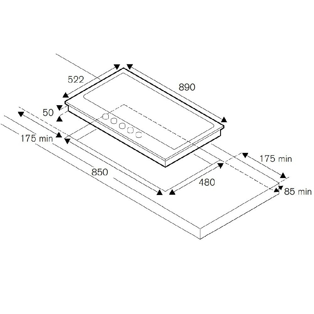 ΕΣΤΙΑ ΑΕΡΙΟΥ P90 5C PRO X (GPL) INOX BERTAZZONI