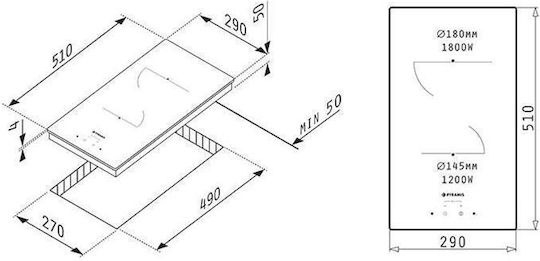 ΕΣΤΙΑ ΚΕΡΑΜΙΚΗ PHC32210FMB PYRAMIS