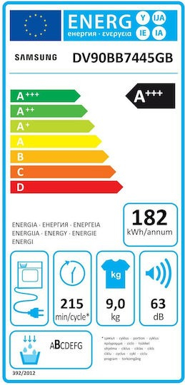 ΣΤΕΓΝΩΤΗΡΙΟ ΡΟΥΧΩΝ DV90DB7845GBU4 SAMSUNG