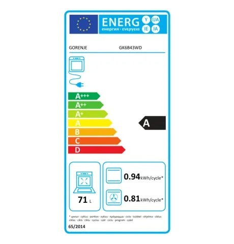 ΚΟΥΖΙΝΑ ΓΚΑΖΙΟΥ GK6B43WD-74547 ΛΕΥΚΟ GORENJE