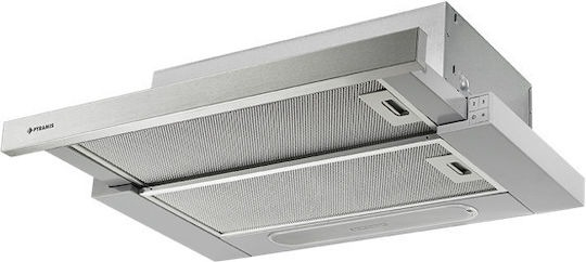 ΑΠΟΡΡΟΦΗΤΗΡΑΣ ΣΥΡΟΜΕΝΟΣ TURBO SLIM PRO 60CM ΑΝΟΞΕΙΔΩΤΟΣ PYRAMIS